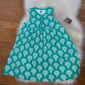 Tea collection green cotton sundress girls size‎ 4